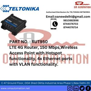 Teltonika RUT956 Dual SIM Industrial 4G LTE Cat4 Cellular Router