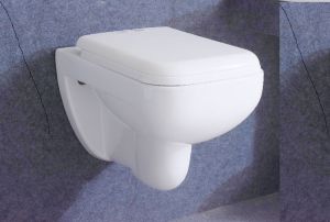 High Quality Bathroom Sanitary ware Washdown Ceramic Wall Hung Toilet