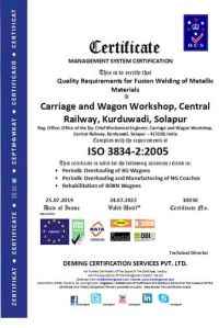 Fusion Welder Certification As Per ISO 3834