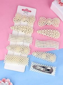 CNB42565 Assorted Designs Pearls Tic Tac Hair Pin