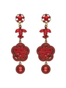 S30464 Western Gold Finish Long Earring