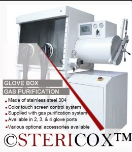 GLOVE BOX WITH GAS PURIFICATION SYSTEM