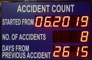 Safety or Accident Information Display Board