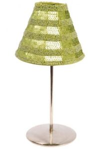 Green Sequins Candle Lamp Shade