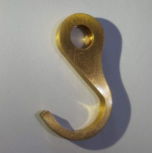 Polished Brass Towel Hooks, Color : Golden