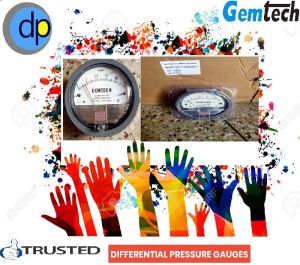 gemtech differential pressure gauges range 0 to 100 pascal