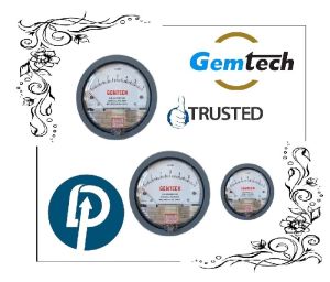 GEMTECH Series G2000-50 MM Differential Pressure Gauges Range 0 to 50 MM WC