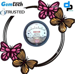 GEMTECH Series G2000-250 MM Differential Pressure Gauges Range: 0 To 250 MM WC