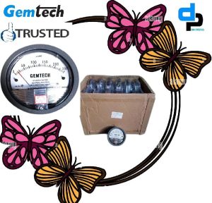 GEMTECH Series G2000-250 MM Differential Pressure Gauges Range 0 to 250 MM WC