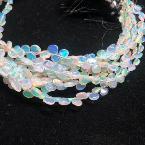 Ethiopian Opal Heart Beads Strand