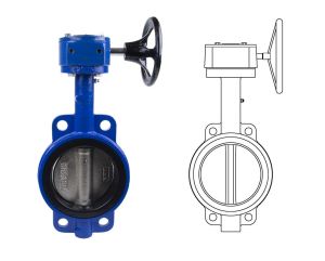 Wafer Style Butterfly Valves Gear Operator (Series BV-H)