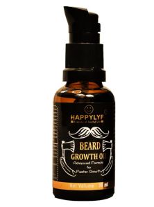 HappyLyf Deep Conditioning Beard Growth Oil | For longer & thicker beard | Non-Sticky | 30 ml