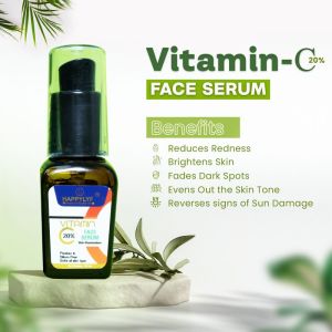 HappyLyf Vitamin C Serum | Ethyl Ascorbic Acid | Ferulic Acid For Glowing &amp;amp; Spotless Skin | 20ml