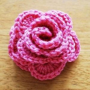Handmade Crochet Rose Flower
