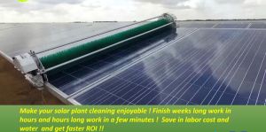 Robotic Solar Panel Cleaning
