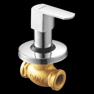 Concealed Stop Cock 15mm with Wall Flange