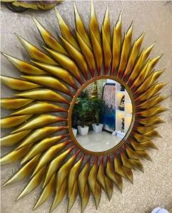 Golden Sunflower Wall Mirror