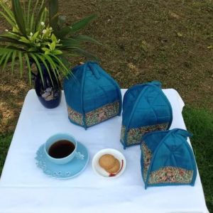 Blue Madhubani Tea Cozy Set
