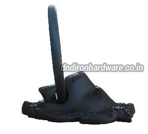 Cast Iron Black Powder Coating lion Head Type Door Knocker