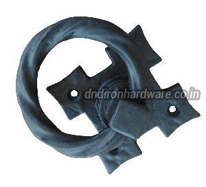 Cast Iron Matte Black Door Knocker Ring Type