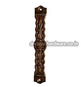 Decorative cast iron door handles