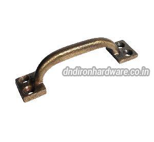 Matte lacquered cast iron small door handle