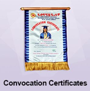 Convocation certificates