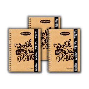 Wild We A5 Sketch Book 50 Sheets (Pack of 3)