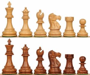 New Design Chessmen (Acacia wood and Boxwood combination)