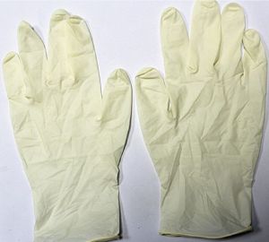 disposable latex examination gloves powdered and power free