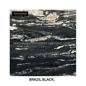 Black Brazil Rough Granite Block