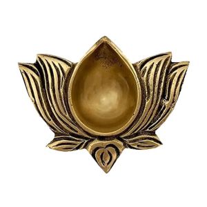 Lotus Shape Brass Diya