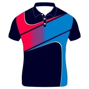 Half sleeves Multicolor Full Sublimation Sports Jersey - Black