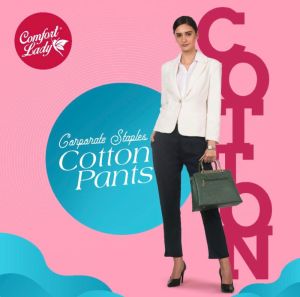 Ladies Plus Size Cotton Pant