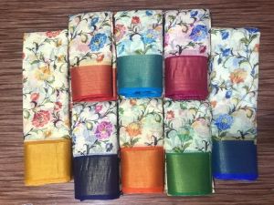 cotton sarees with blouse