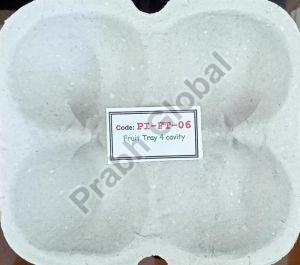 4 Piece Paper Pulp Moulded Fruit Tray