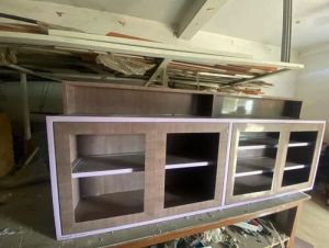 Wood cupboards