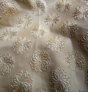 Brown 3d Embossed Fabric