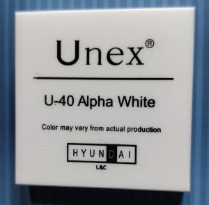 hyundai unex alpha white corian sheet