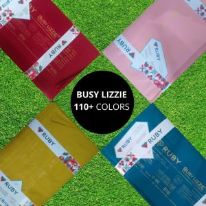 RUBY BUSY LIZZIE FABRIC (120+ COLORS)
