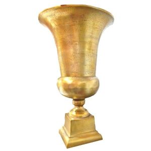 Trophy Shaped Metal Flower Vase