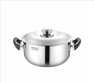 Round 1500 Ml Divine Stainless Steel Casserole