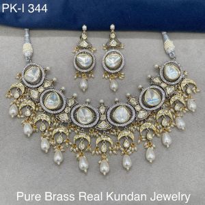 Real Kundan Necklace Set