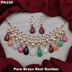 Pure Brass Real Necklace Set