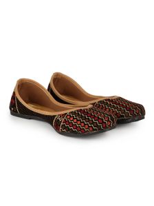 The Desi Dulhan Women Multi Ethnic Unique Embroidered Jutti with PVC Sole