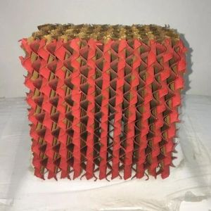 Red and Brown Honeycomb Cooling Pad