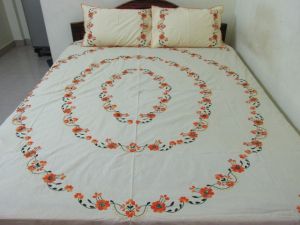 Embroidery Bed Cover