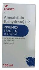 Amoxicillin Trihydrate Injection, Packaging Size : 100ml