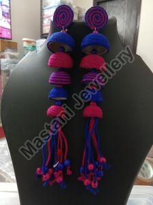 Handmade Silk Thread Earrings