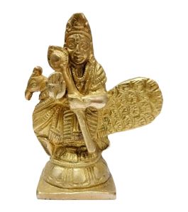 kartik2 lord kartikeya peacock brass statue